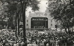 Crowd Watching Show - Open Air Theater, House of David Postcard