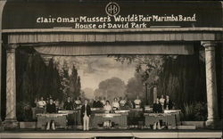 Clair Omar Musser's World's Fair Marimba Band - House of David Park Postcard
