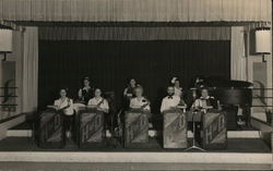 Band Playing Postcard