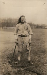 Tom Dewhirst "The Bearded Babe Ruth" Postcard