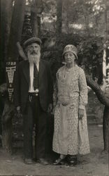 A Man and His Wife Postcard