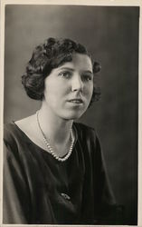 Woman with Pearls Postcard