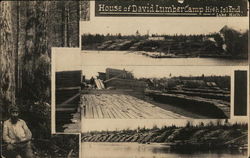 Lumber Camp High Island Lake Michigan Postcard