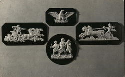 Four Hydrostone Souvenirs Made by House of David Members Postcard
