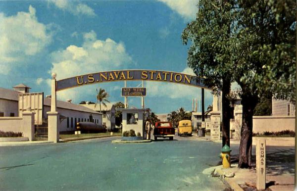 Entrance U. S. Naval Station Key West Florida
