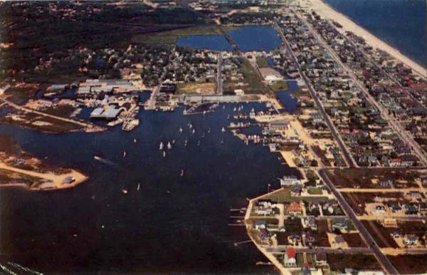 Aerial View Of The Harbor Of Bay Head New Jersey