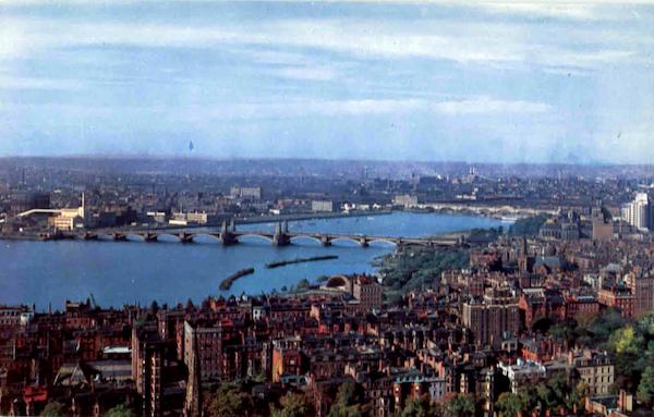 Charles River And Back Bay Skyline Boston Massachusetts