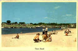 Town Beach Clinton, CT Postcard Postcard