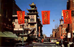 San Francisco Chinatown California Postcard Postcard