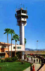 Unique Tubular Control Tower Phoenix, AZ Postcard Postcard