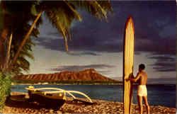 Outrigger And Diamond Head Scenic, HI Postcard Postcard