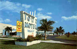 Town Motel Postcard