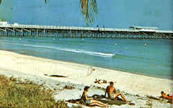Fishing Pier Extends Into The Atlantic Ocean Palm Beach, FL Postcard Postcard
