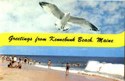 Greetings From Kennebunk Beach Postcard