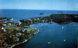 Airview Of Christmas Cove Maine Postcard Postcard