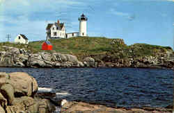 Famous Nubble Light York Beach, ME Postcard Postcard