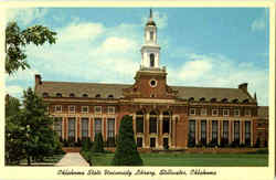 Oklahoma State University Library Stillwater, OK Postcard 