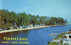 Pirateland Family Campground, U. S. Highway 17 Postcard