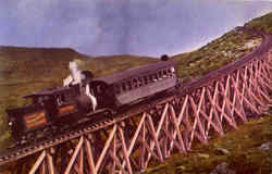 The Famous Cog Railway Postcard