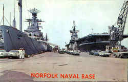 Norfolk Naval Base Postcard