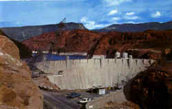 Hoover Dam And Lake Mead Nevada Postcard Postcard