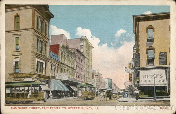 Hampshire Street, East From Fifth Street Quincy Illinois