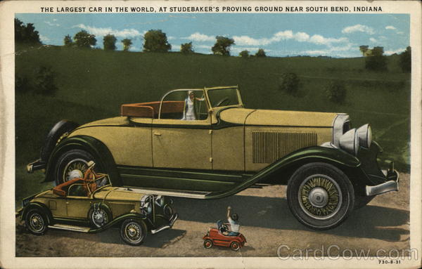 The Largest Car In The World, At Studebaker's Proving Ground South Bend Indiana