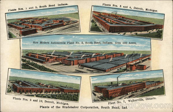 Plants of the Studebaker Corporation South Bend Indiana