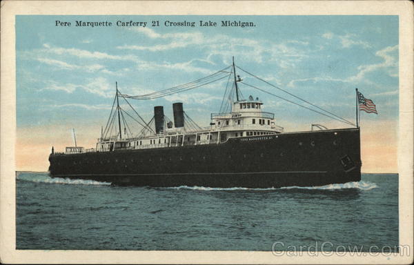 Pere Marquette Carferry 21 Crossing Lake Michigan