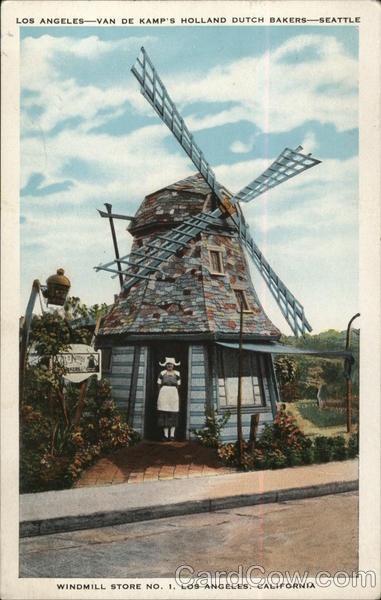 Van de Kamp's Holland Dutch Bakers - Windmill Store No.1 Los Angeles California