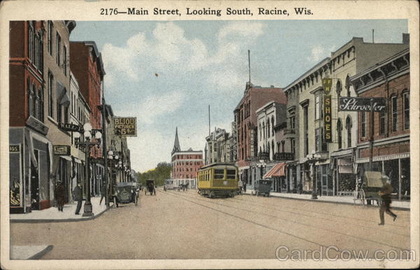 Main Street, Looking South Racine Wisconsin