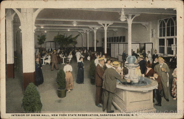 New York State Reservation - Interior of Drink Hall Saratoga Springs