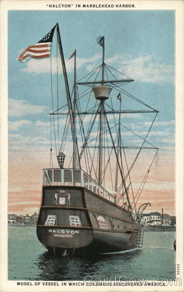 Halcyon In Marblehead Harbor Boats, Ships