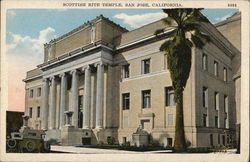 Scottish Rite Temple San Jose, CA Postcard Postcard Postcard