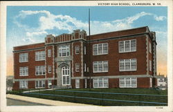 Victory High School Clarksburg, WV Postcard Postcard 