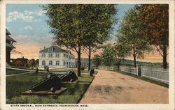 State Arsenal, Main Entrance Framingham, MA Postcard Postcard Postcard