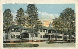 Framingham Hospital Massachusetts Postcard Postcard Postcard