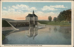 Metropolitan Water Works, Dam No.2 Framingham, MA Postcard Postcard Postcard