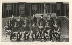 Major General Hodges and Staff, Camp Devens Ayer, MA Postcard Postcard Postcard