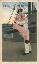 I;d Like To Use My Arms About You Postcard