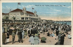 Beach at the Casino Postcard