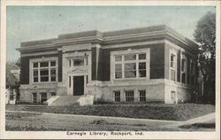 Carnegie Library Rockport, IN Postcard Postcard Postcard