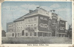 Public School Clifton, KS Postcard Postcard Postcard