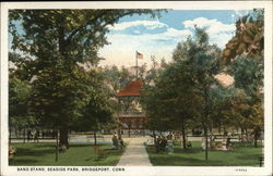 Band Stand, Seaside Park Bridgeport, CT Postcard Postcard Postcard