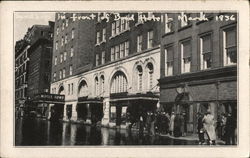 Hotel Bond - Connecticut River Flood 1936 Postcard