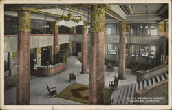 Hotel Garden Lobby Douglas, AZ Postcard Postcard Postcard