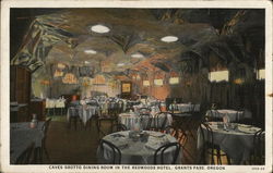 Caves Grotto Dining Room in the Redwoods Hotel Grants Pass, OR Postcard Postcard Postcard