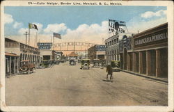 174:-Calie Melgar, Border Line, Mexicali, B.C., Mexico British Columbia Postcard Postcard Postcard