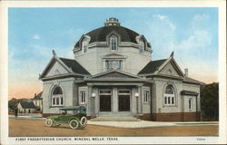 First Presbyterian Church Mineral Wells, TX Postcard Postcard Postcard