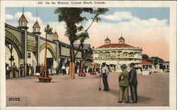 On the Midway, Crystal Beach Postcard
